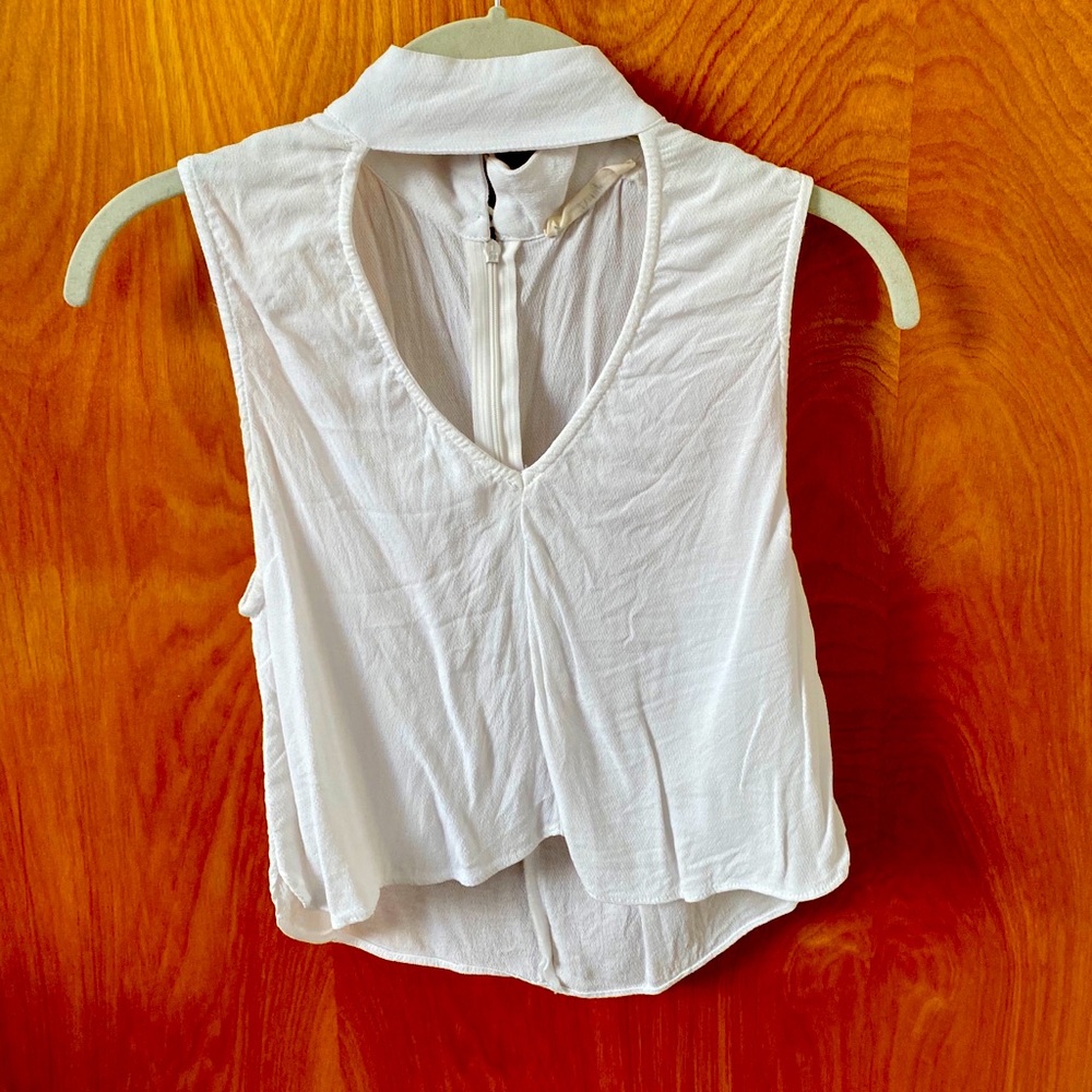 High neck crop top